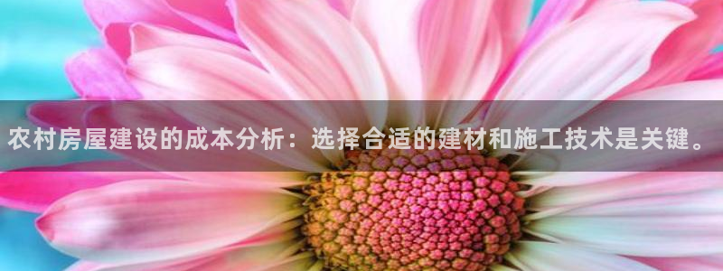 富联娱乐主管密判官333OO：农村房屋建设的成本分析：选择合适的建材和施工技术是关键。
