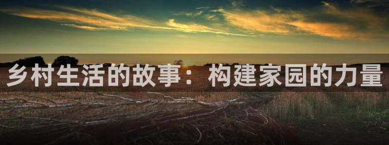 富联娱乐主管吉判官333OO：乡村生活的故事：构建家园的力量