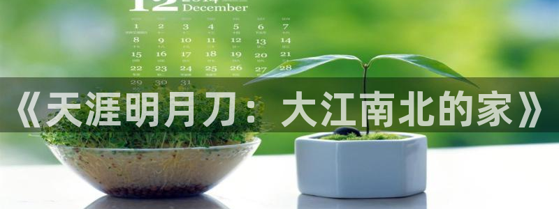 富联娱乐口六七五一38：《天涯明月刀：大江南北的家》