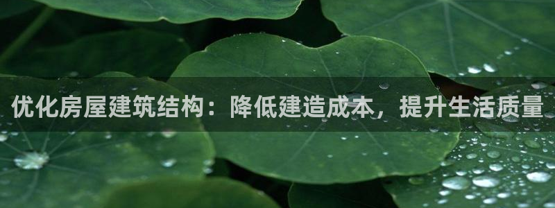 富联娱乐官网下载安卓：优化房屋建筑结构：降低建造成本，提升生活质量