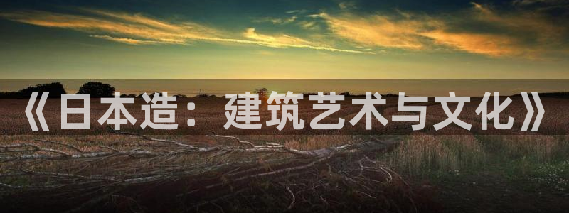 富联娱乐招商天神779O3：《日本造：建筑艺术与文化》