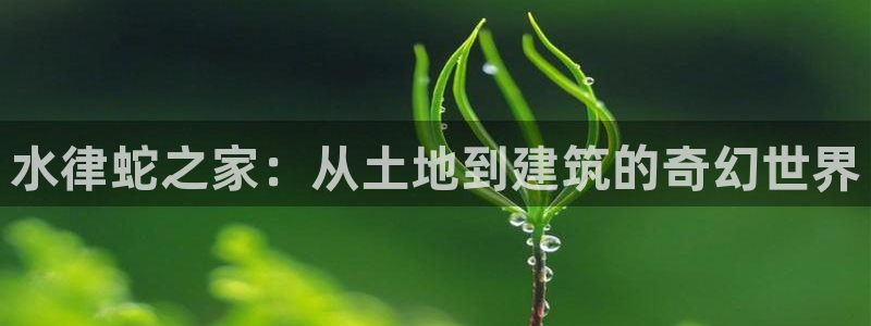 富联娱乐客户端下载官网：水律蛇之家：从土地到建筑的奇幻世界