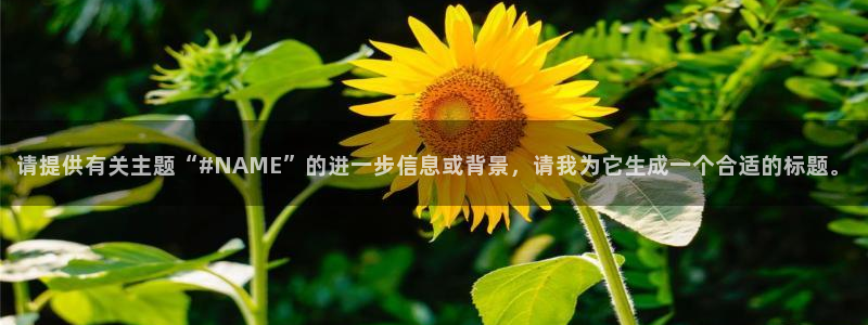 富联娱乐登录链接失败：请提供有关主题“#NAME”的进一步信息或背景，请我为它生