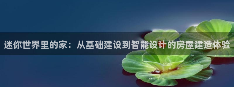 富联娱乐及六七五一38：迷你世界里的家：从基础建设到智能设计的房屋建造体验